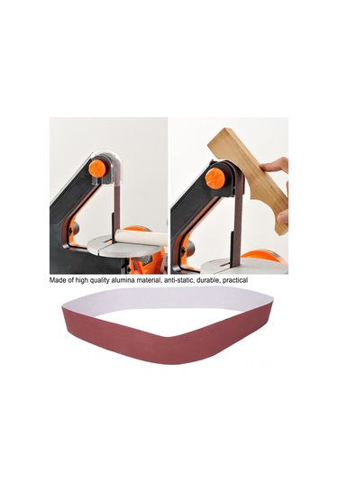 Youtek 10 Adet 740x40mm 60 Zımpara Aluminyum Oksit Zımparalık Kayış, Ahşap İşleri Ve Mobilya Taşlama-polisaj Aracı