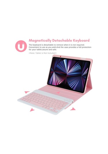 Yunboo Bluetooth Klavye Ve Koruma Kılıfı - İpad Uyumlu Uyumlu Air/pro 11 İnç Modelleri İçin Kapaklı Kılıf Kapaklı Kılıf