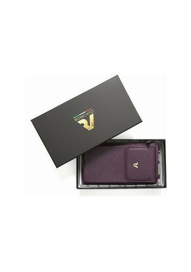 Purple Mürdüm Cüzdan & Kartlık Kadın Diğer 2807 Roncato Flother Skın Wallet Telephone Card Holder Purple Mürdüm