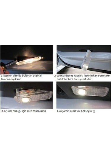 Volkswagen Golf 6 Kapı Altı Hayalet Logo  Lazer Led