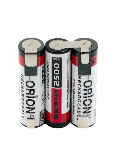 Orion 18650 12 V Li-On 2500 mah 30A Lithium Pil