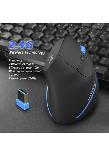 Flybuy Zelotes F-35a Oyun Faresi, Ergonomik, 2400dpi, 2.4g Kablosuz, Ayarlanabilir - Bk 001