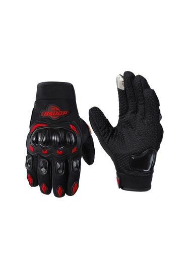 Kırmızı 2xl Motosiklet Sürüş Eldiveni, Kırılmaya Dayanıklı Dokunmatik Ekran