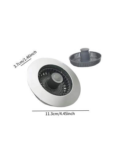 Homyl Mutfak Lavabosu Tahliye Süzgeci Hafif Paslanmaz Koku Gümüş