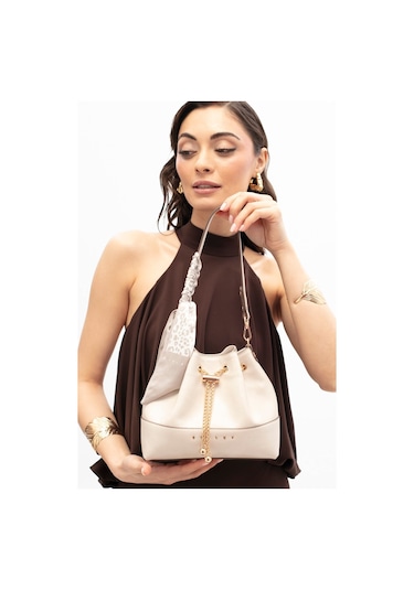 Sisley Kadın Kol Çantası Sly423 Beyaz