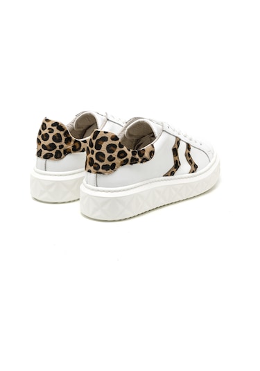 Sneaker Günlük Kadın Mar-25y-209-8825 John May Beyaz-leopar Beyaz