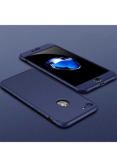 Apple Uyumlu iPhone 5 Kılıf Zore Ays Kapak Mavi
