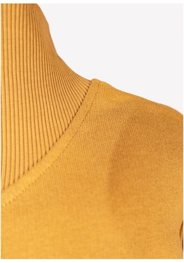 Ozmoz Kız Çocuk Boğazlı Kahverengi Sweatshirt Kahverengi