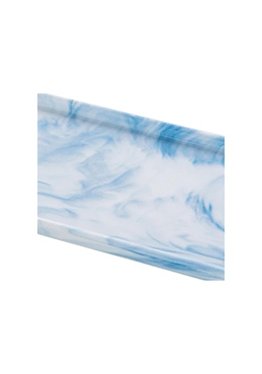 Homyl Yemek Odası Düğün Evi Için Seramik Banyo Vanity Tepsi Mavi Küçük Mavi