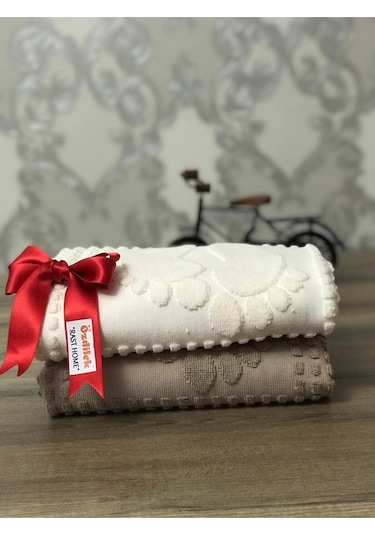 Özdilek 2Li Banyo Ayak Havlusu 1 Krem 1 Bej Pamuk Winter Çok Renkli