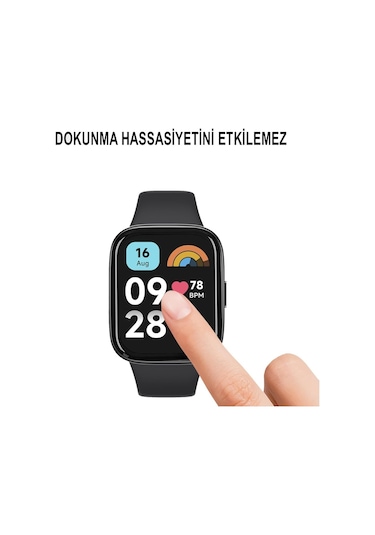 Xiaomi Redmi Watch 3 Active 1.83" Ekran Koruyucu 3d Kavisli Full