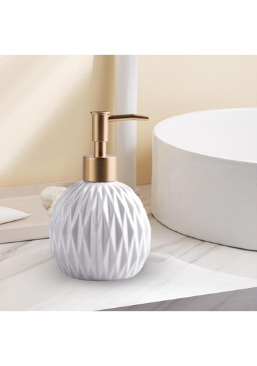 Suntek Seramik Sabunluk Ev Otel Tedarik Duş Şampuanı Beyaz