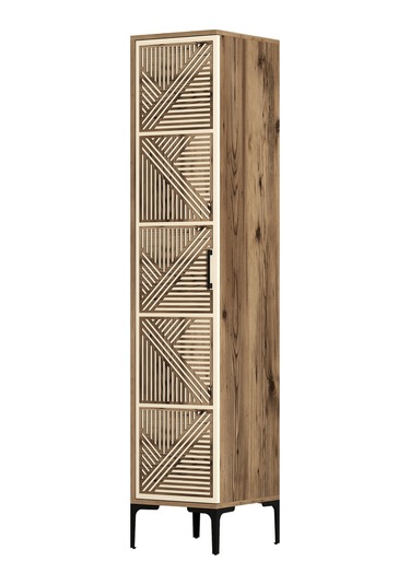 Variant Kumsal 1 Kapılı P Gardrop - Ceviz / Krem