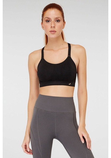 Jerf Utica Yumuşak & Esnek Yapılı Kaplı Spor Sütyeni Siyah