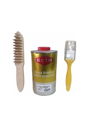 Sintaş Boya Sökücü ,Solver & Tel Fırça & 2 No Fırça 3 Lü Set