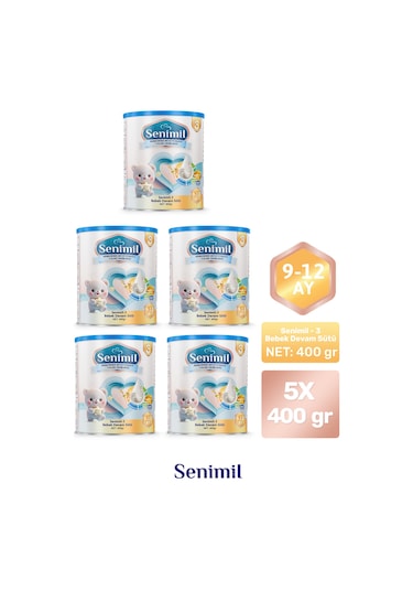 Senimil 3 Bebek Devam Sütü 400 G 5 Adet