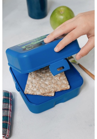 Renga Leya Monster Truck Desenli Pp Çocuk Beslenme Kabı 412003 Mavi Mavi