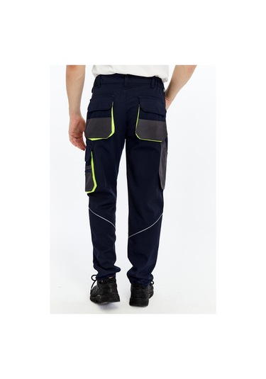 Uniprom İş Pantolonu Lizbon Plus Model Çok Cepli Harman Kumaş Lacivert Lacivert