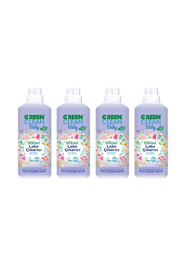 U Green Clean Baby Bitkisel Leke Çıkarıcı 4 x 1 L