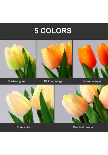 Vkemall Beyaz Simülasyon Çiçekli Led Yatak Odası Işığı - 6 Adet Pu/seramik Dıy Ambiyans Lambası Pil Beslemeli Beyaz