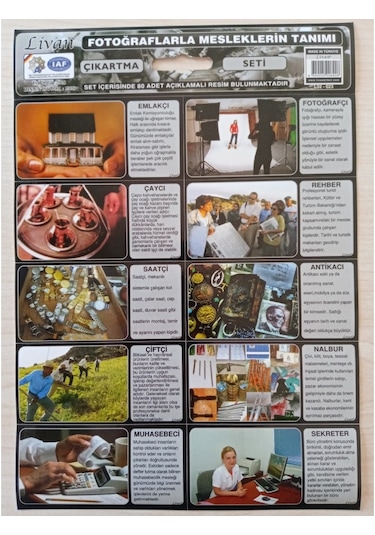 Livan Sticker Meslekler Tanıtım Seti