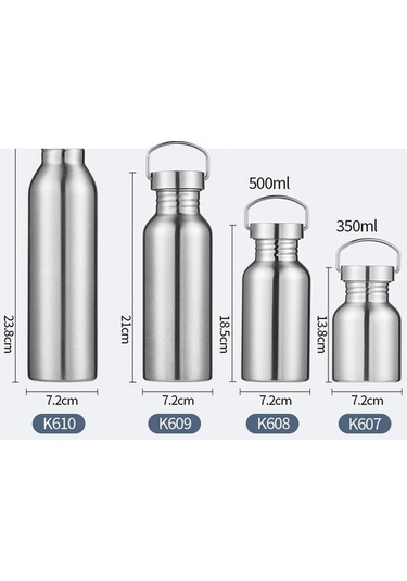 Pazly Suntek Su Spor Şişesi Pp Paslanmaz Çelik 350ml Bisiklet Gri Kapak Lw Gri