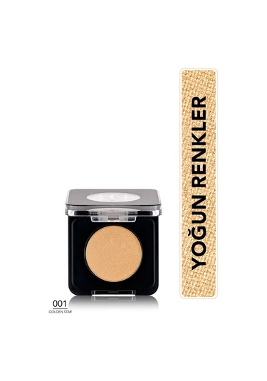 Flormar Mono Yüksek Pigmentli & Doğal Işıltılı Kompakt Göz Farı 001 Golden Star