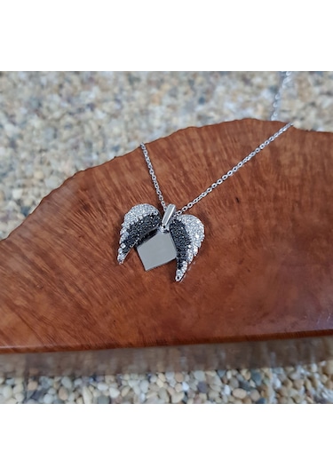 Chavin Kalbimdesin Aşkın Kanatları Gümüş Kolye et58by