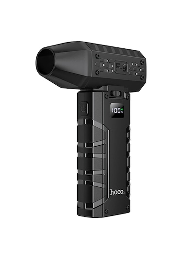 Hoco HX67 Force Dijital Göstergeli 80.000RPM Hava Kompresörü - Siyah