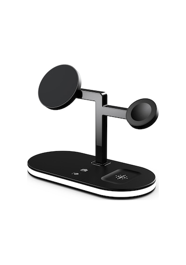 Fuchsia YM-UD23 5in1 Kablosuz Şarj Standı Ledli Wireless Charger