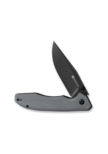 Sencut Sylor Gray G10 Handle Black D2 Blade Kamp Çakı Gri