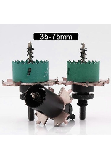 Alçıpan Delik Delme Seti 50x80x3 Downlight Delik Testeresi Kesici Matkap Ucu Delik Kesici Diğer