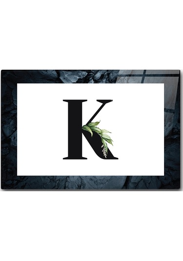 Decorita Cam Kesme Tahtası - Cam Kesme Tablası Harfli Tasarım K 20 CM x 30 CM