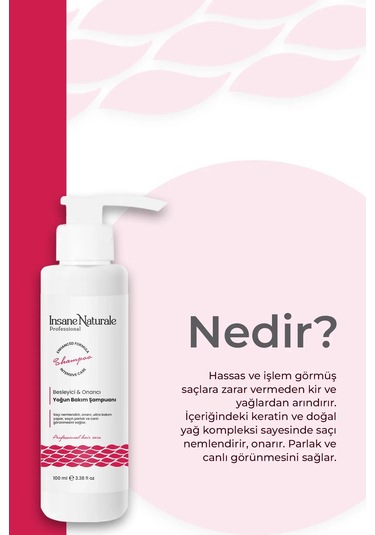 Besleyici & Onarıcı Yoğun Bakım Şampuanı 100 Ml