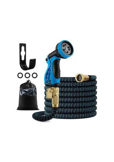 Pazly Genişletilebilir Bahçe Hortumu, Pratik Esnek Su Hortumu - Zemin Yıkama, Bahçe Sulama, Hayvan Temizliği, Memeli Bağlantı