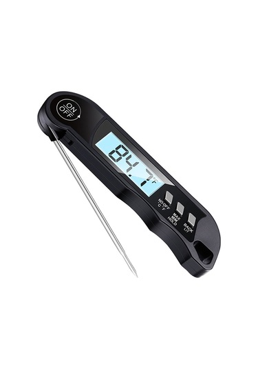 Mufunye Katlanabilir Dijital Yemek Termometresi -50 C'den 300 C'ye Hassas Ölçüm