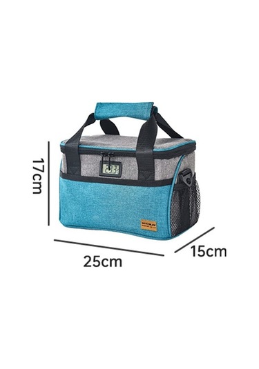 Jzcat- Piknik Yalıtımlı Çanta-15l Soğuk Çanta Sıcaklık Siyah