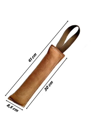 Profesyonel Deri Köpek Eğitimi Isırma Yastığı Oyuncağı 8,5 X 30 Cm