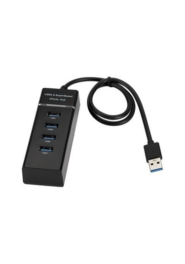 Usb 3.0 Çağaltıcı Usb 3.0 Çoklatıcı 30 Cm Kablolu Siyah Usb 3.0 Usb Çoğaltıcı