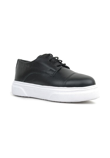 Rakerplus Siyah Yüksek Hafif Taban Çocuk Klasik Ayakkabı Siyah