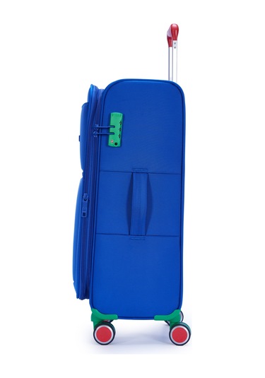 Benetton Orta Boy Kumaş Valiz Saks Mavi Bnt2800 Mavi