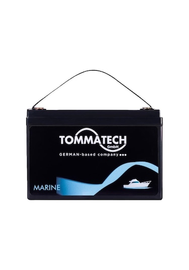 Tommatech 12.8v 100ah Marin Lityum Batarya Bluetooth Destekli