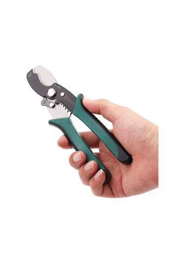 Skycity Elektrikçi İçin Çok Fonksiyonlu Telsizleyici Ve Kablosunucusu - Yeşil-siyah, 1.29-3.26mm Aralığı, 65 Çelik Malzeme