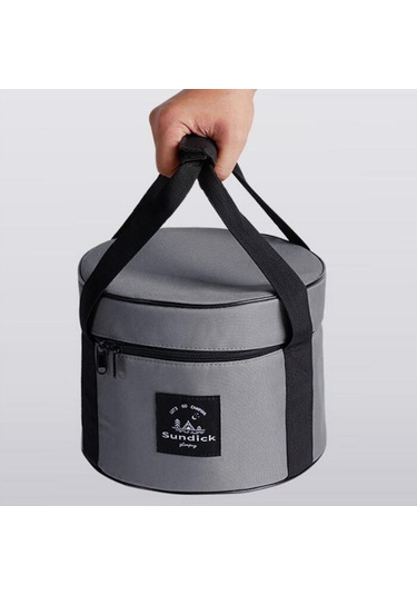 Suntek Büyük Kapasiteli Kamp Çantası Taşınabilir Gri-orta Gri