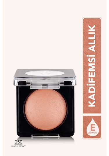 Flormar Işıltılı Fırınlanmış Allık - Baked Blush-On - 050 Peachy Bronze - 8682536051477