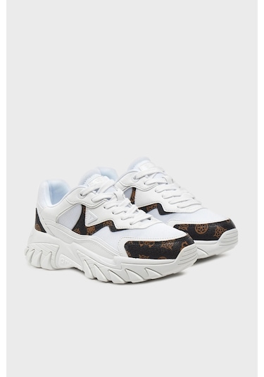 Guess Bayan Ayakkabı Fltnow Fal12 Whıbr Beyaz-kahve Beyaz - Kahverengi