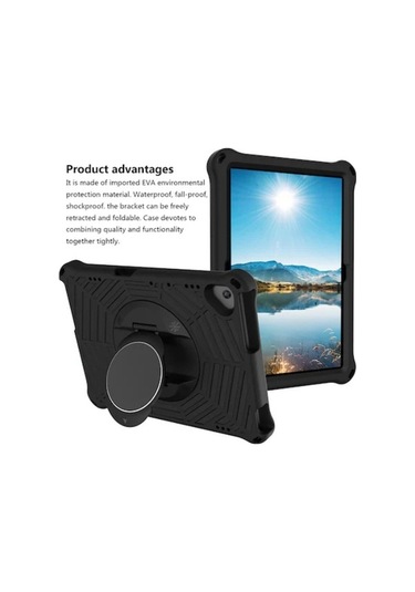 Yunboo Lenovo M10 Fhd İçin Örümcek Ağı Desenli Taşınabilir Tablet Kılıfı - Askılı Ve Ayaklı Kılıf Kılıf