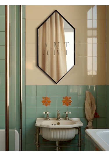 Ayna, Duvar Aynası, Konsol Aynası, Holl Aynası, Banyo Aynası Siyah