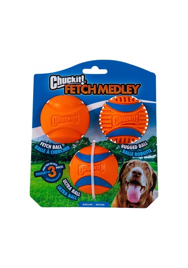 Chuckit Fetch Medley 3'lü Köpek Oyun Topu Seti 6.5 CM