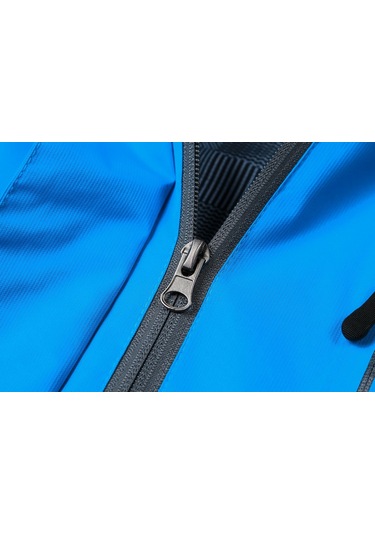 Kadın Outdoor Ceket Rüzgar Geçirmez Ceket Mavi Mavi